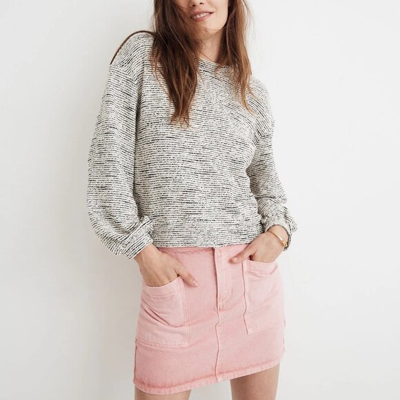 Madewell Texture & Thread Bubble-Sleeve Top Large NWT - Picture 2 of 8